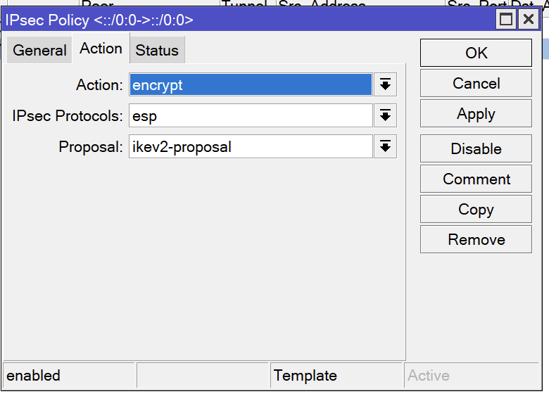 IPSec Policy - Policy